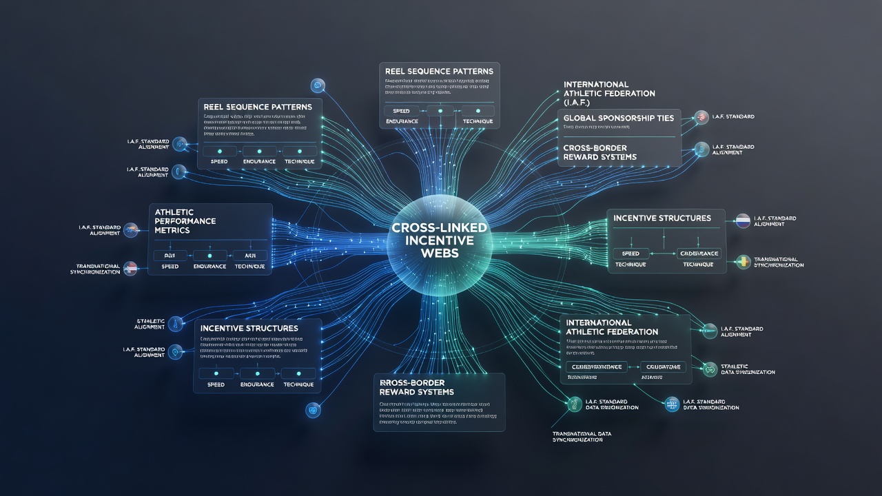 Illustratie van multi-channel funding routes die reel sequences en sport forecasts verbinden