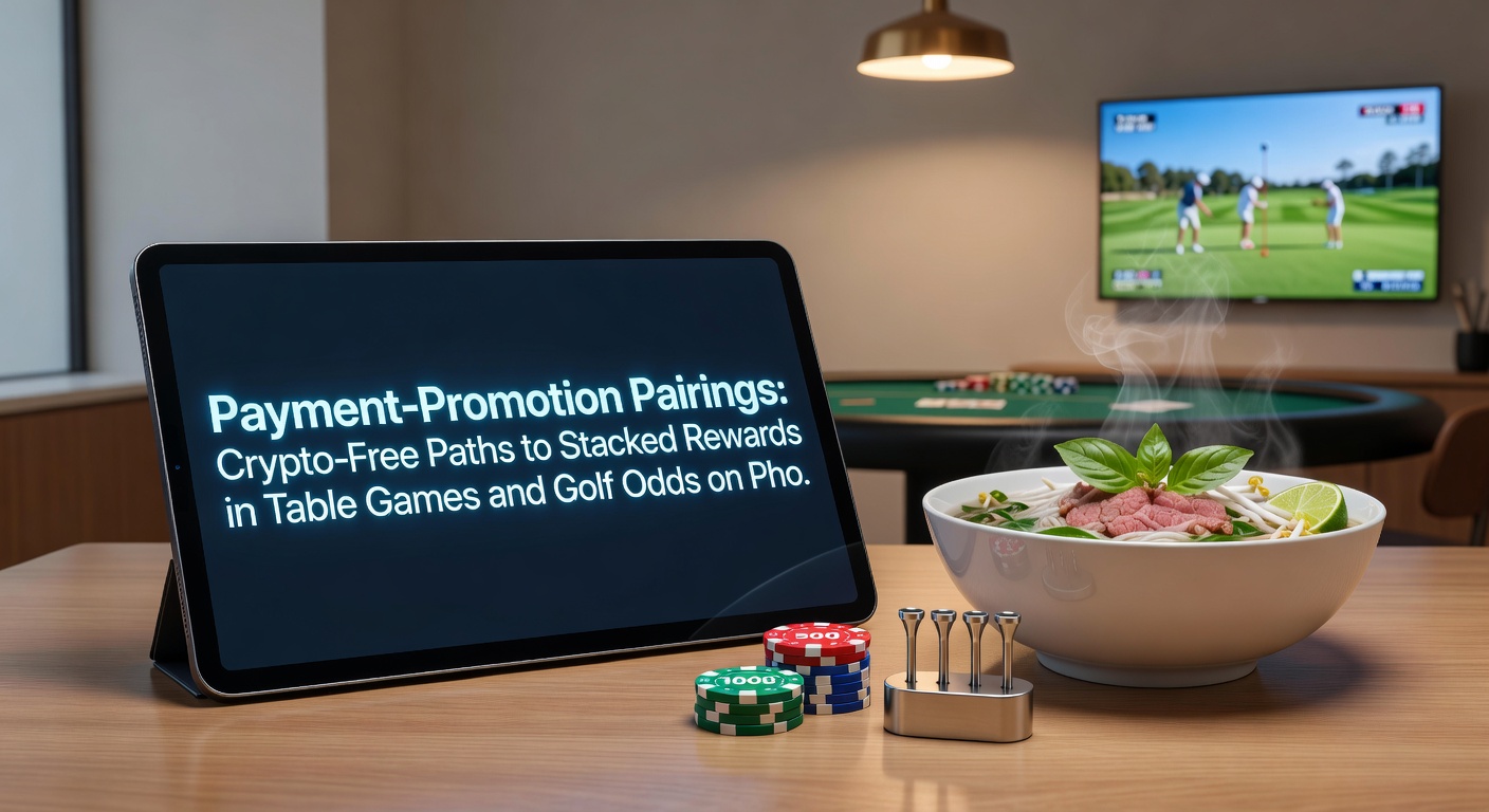 Mobiel scherm toont golf odds naast tafelspel promotie met betaalopties